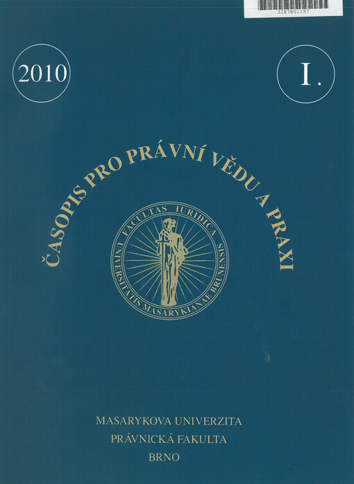 Časopis pro právní vědu a praxi