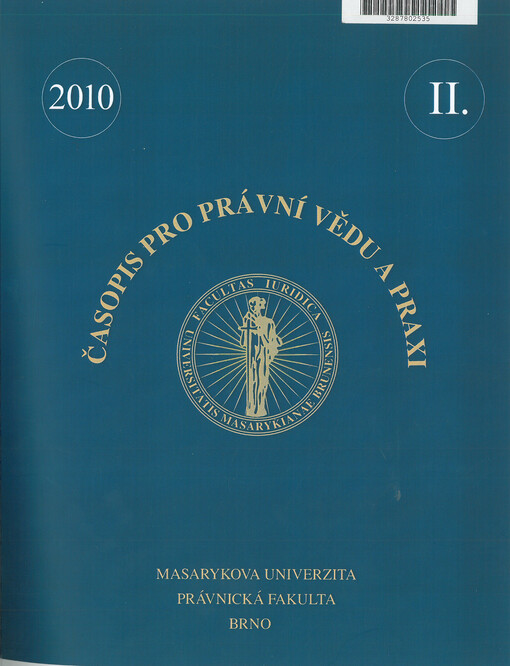 Časopis pro právní vědu a praxi
