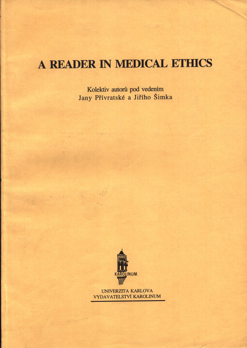 A reader in medical ethics