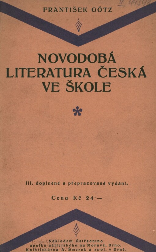 Novodobá literatura česká ve škole