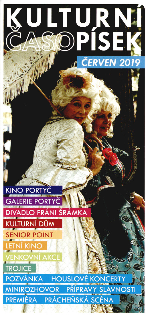 Kulturní ČasoPísek : kino Portyč, galerie Portyč, Divadlo Fráni Šrámka, Kulturní dům, Senior point, Letní kino, venkovní akce, Trojice