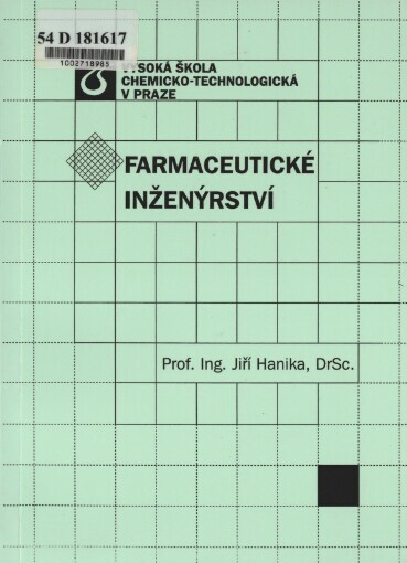 Farmaceutické inženýrství
