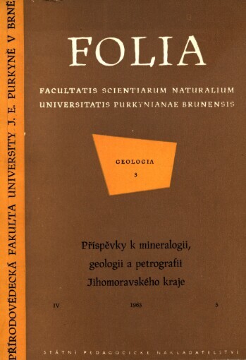 Příspěvky k mineralogii, geologii a petrografii Jihomoravského kraje