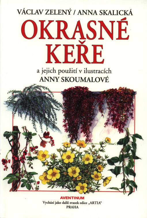 Okrasné keře a jejich použití v ilustracích Anny Skoumalové