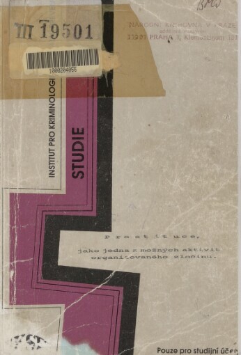 Prostituce, jako jedna z možných aktivit organizovaného zločinu