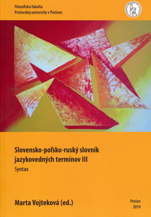 Slovensko-pol'sko-ruský slovník jazykovedných termínov. III, Syntax
