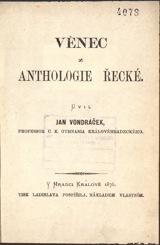 Věnec z anthologie řecké