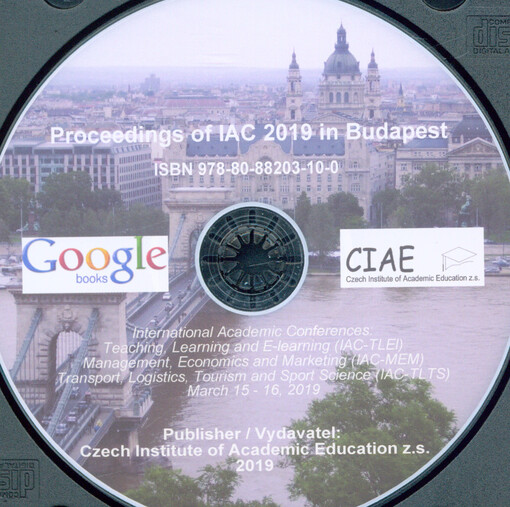 Proceedings of IAC 2019 in Budapest : International Academic Conferences: Teaching, Learning and E-learning (IAC-TLEI), Management, Economics and Marketing (IAC-MEM), Transport, Logistics, Tourism and Sport Science (IAC-TLTS) : March 15-16, 2019