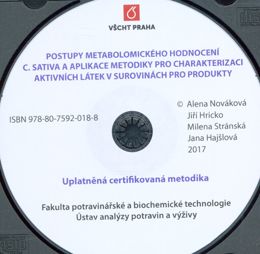 Postupy metabolomického hodnocení C. sativa a aplikace metodiky pro charakterizaci aktivních látek v surovinách pro produkty : uplatněná certifikovaná metodika
