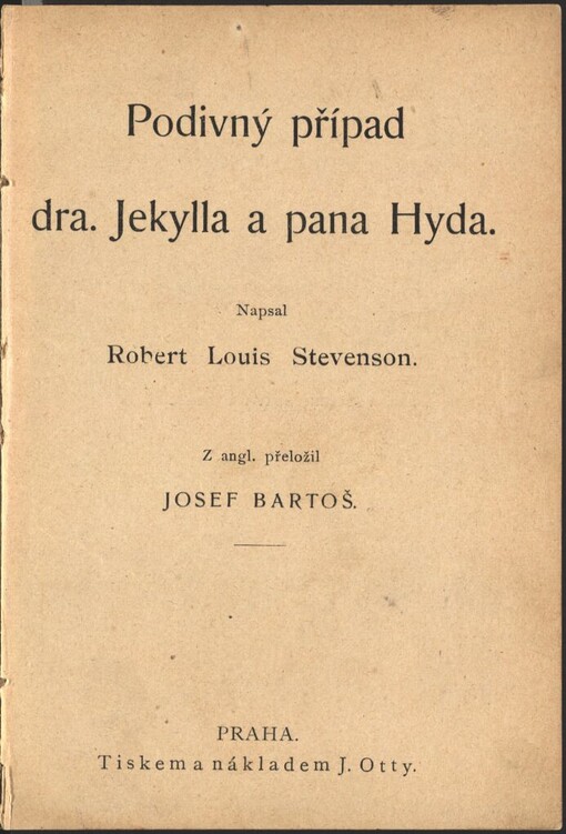 Podivný případ dra. Jekylla a pana Hyda