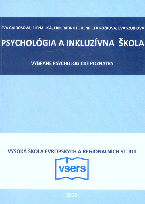 Psychlógia a inkluzívna škola : vybrané psychologické poznatky