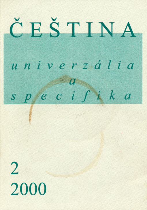 Čeština - univerzália a specifika 2 : sborník konference ve Šlapanicích u Brna 17.-19.11.1999