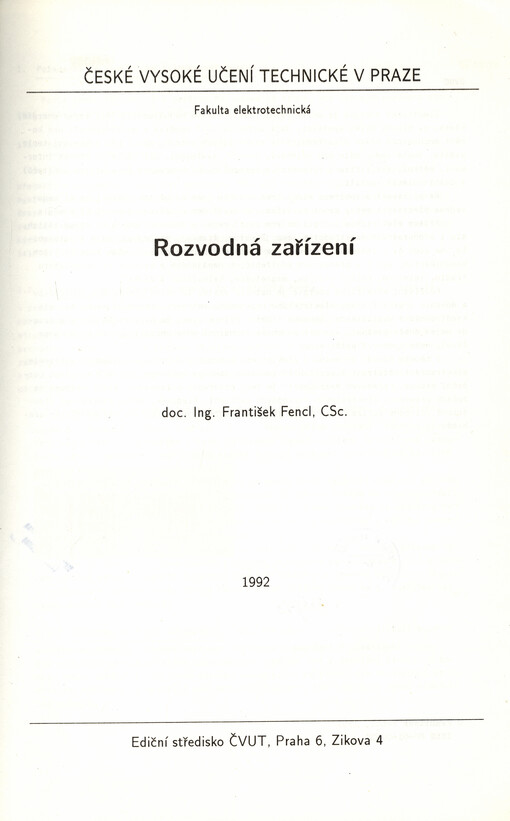 Rozvodná zařízení
