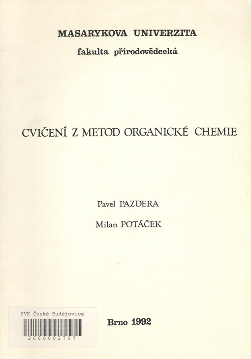 Cvičení z metod organické chemie