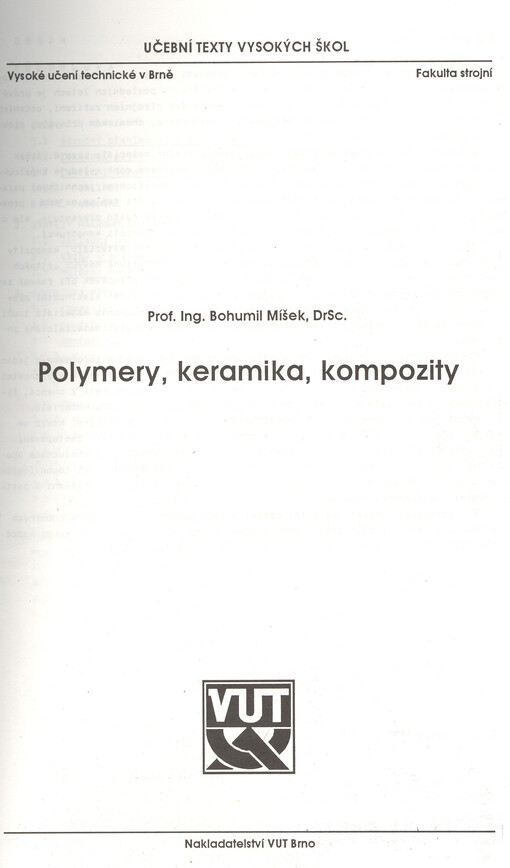 Polymery, keramika, kompozity