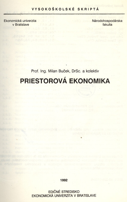 Priestorová ekonomika