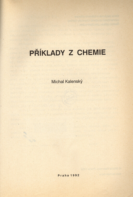 Příklady z chemie