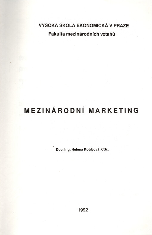 Mezinárodní marketing