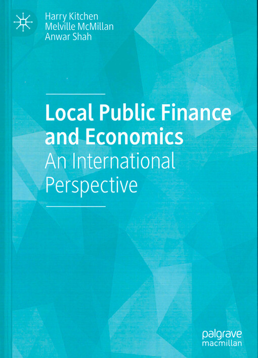 Local public finance and economics : an international perspective