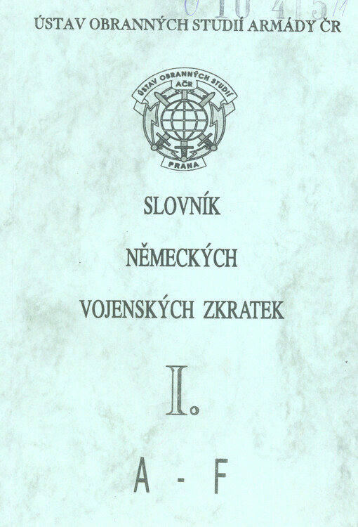 Slovník německých vojenských zkratek