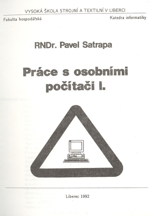 Práce s osobními počítači I.