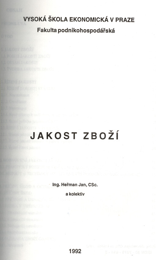 Jakost zboží