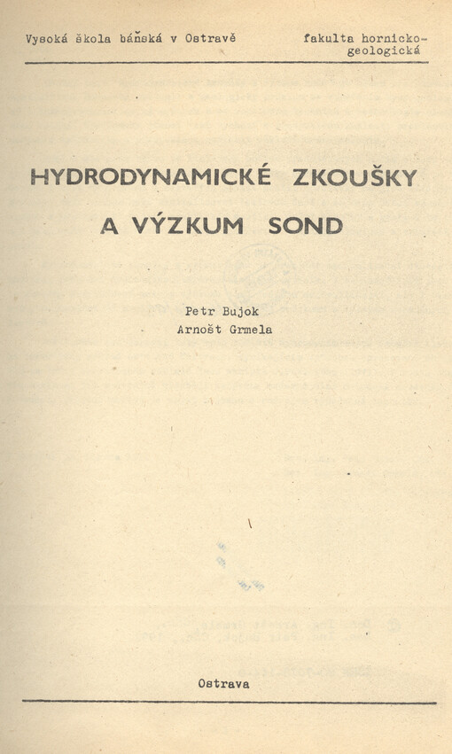 Hydrodynamické zkoušky a výzkum sond