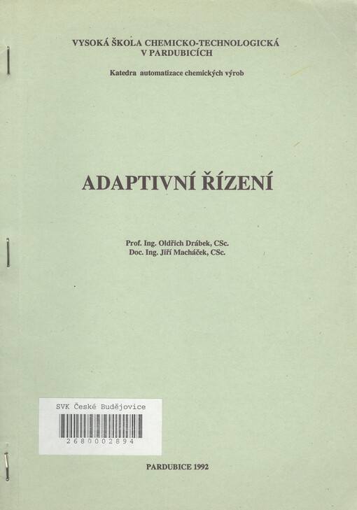 Adaptivní řízení