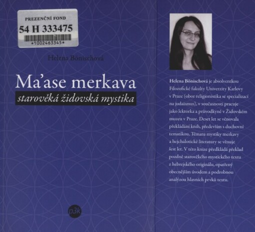 Ma'ase merkava : starověká židovská mystika