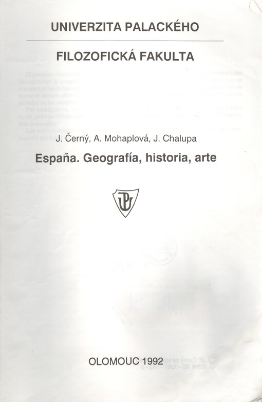 Espaňa. Geografía, historia, arte