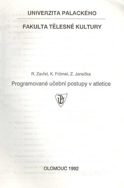 Programované učební postupy v atletice