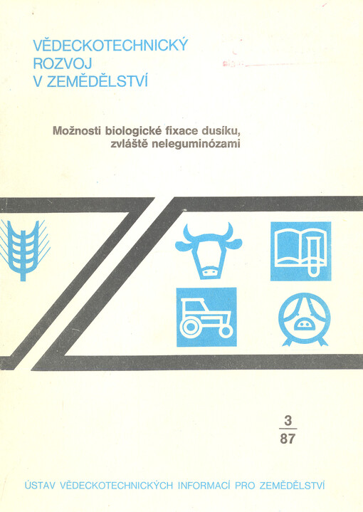 Možnosti biologické fixace dusíku, zvláště neleguminózami : (studie VTR)