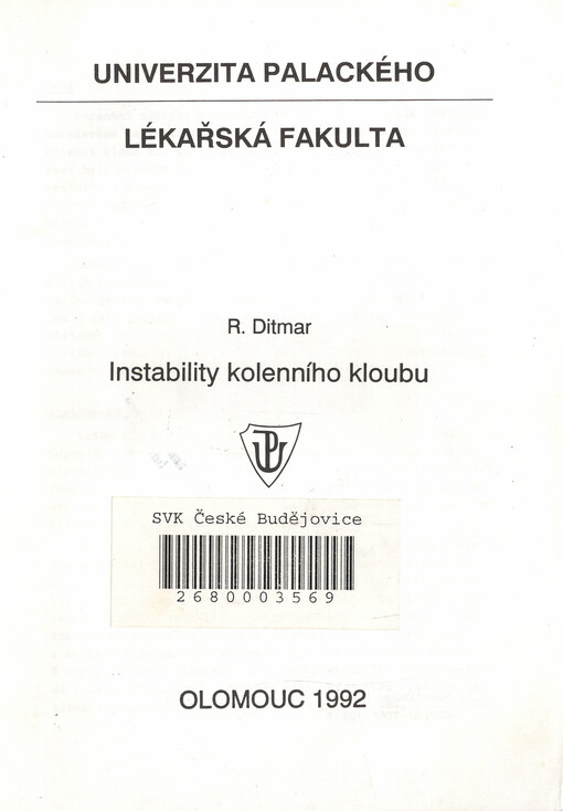 Instability kolenního kloubu