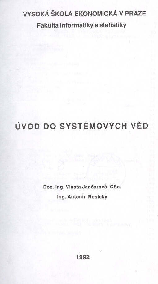 Úvod do systémových věd