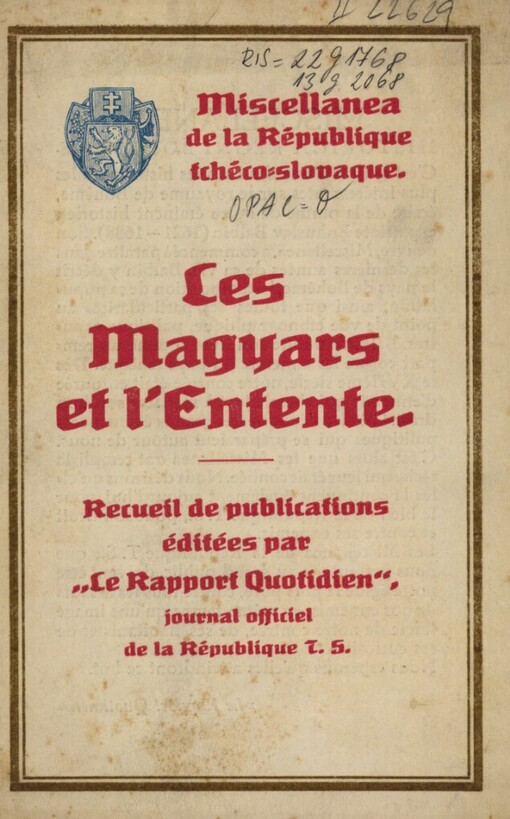 Magyars et l'Entente