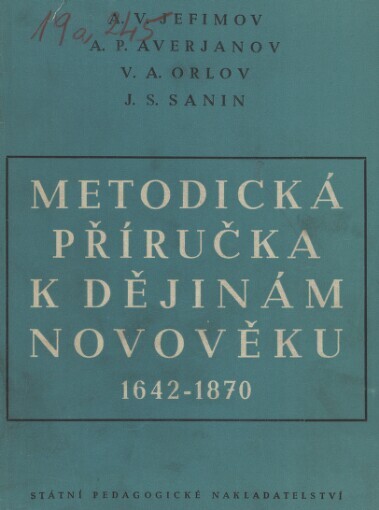 Metodická příručka k dějinám novověku