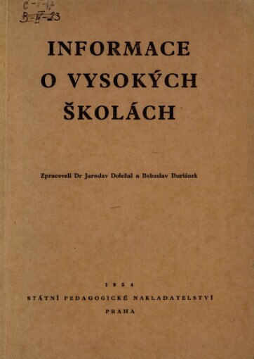 Informace o vysokých školách
