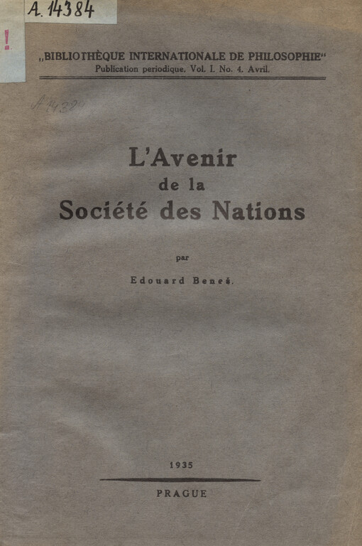 Avenir de la Société des Nations