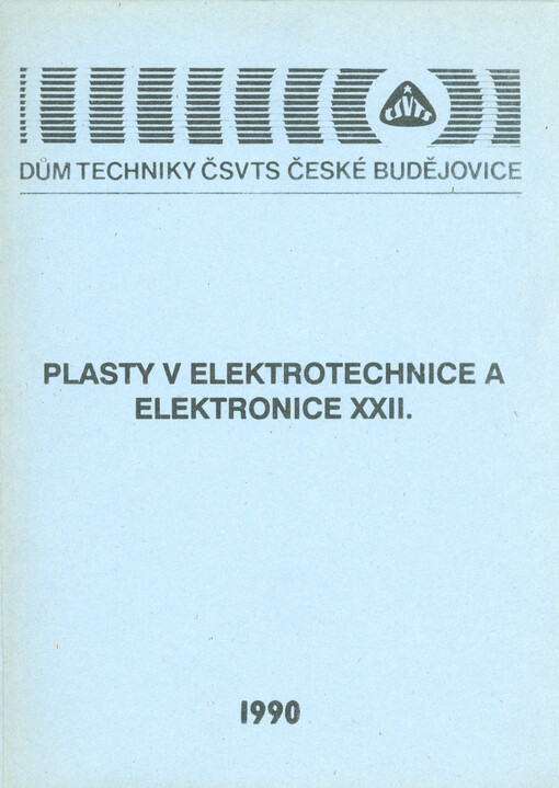 Plasty v elektrotechnice a elektronice ...
