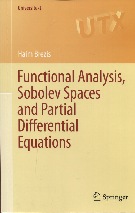 Functional analysis, Sobolev spaces and partial differential equations