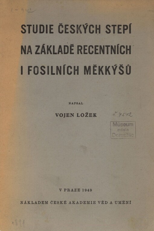 Studie českých stepí na základě recentních i fosilních měkkýšů