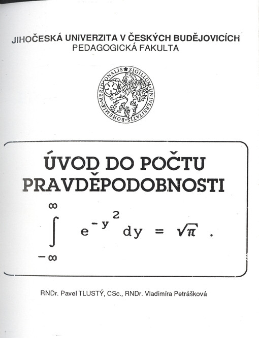 Úvod do počtu pravděpodobnosti