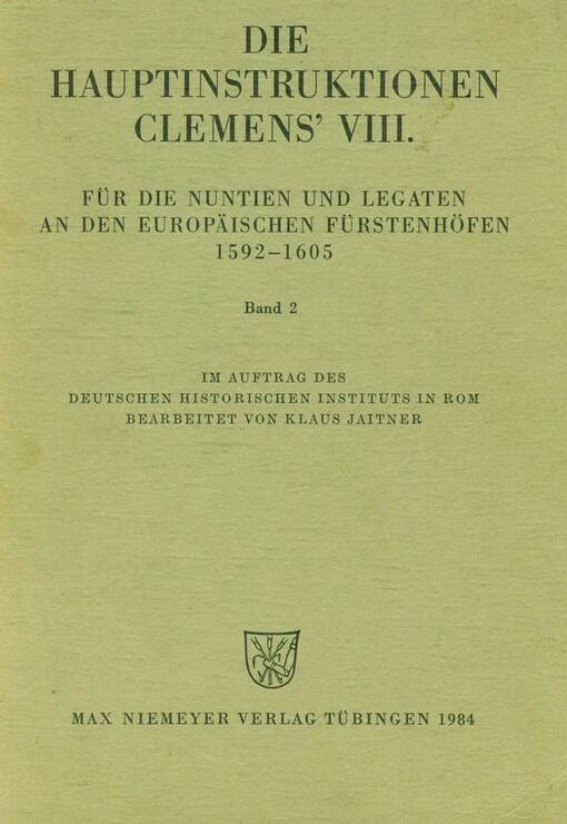 Die Hauptinstruktionen Clemens' VIII.