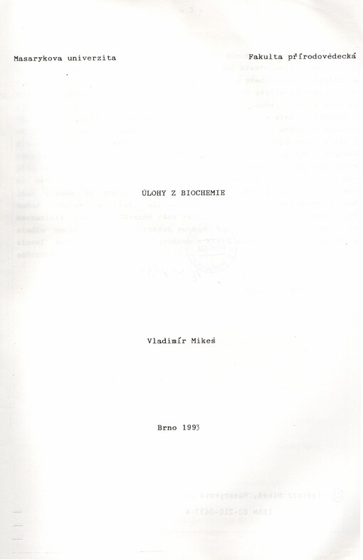 Úlohy z biochemie