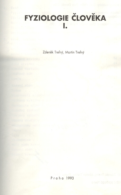 Fyziologie člověka I.