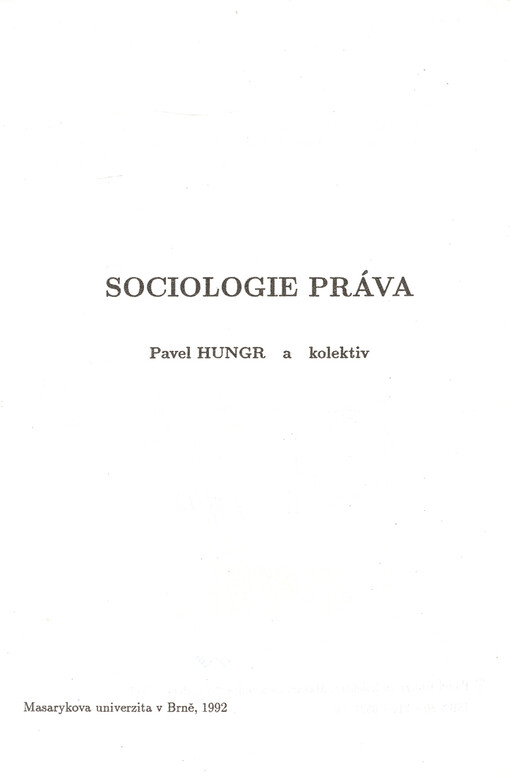 Sociologie práva