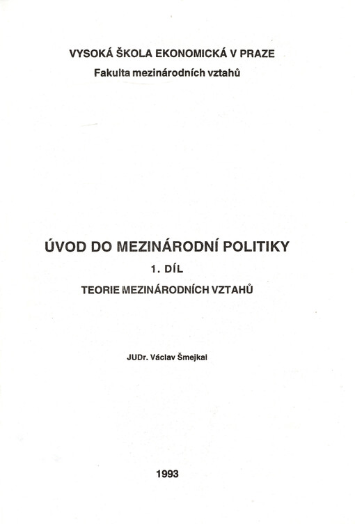 Úvod do mezinárodní politiky
