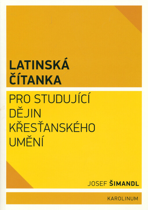 Latinská čítanka pro studující dějin křesťanského umění