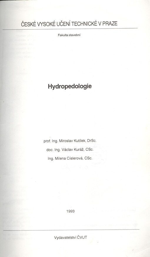Hydropedologie