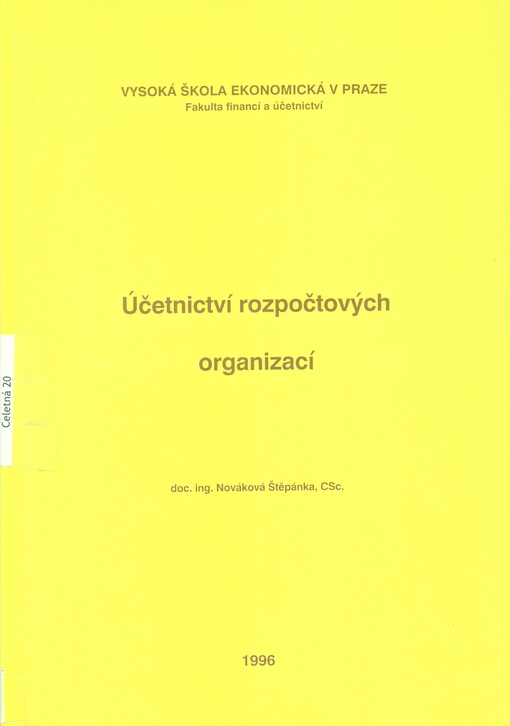 Účetnictví rozpočtových organizací